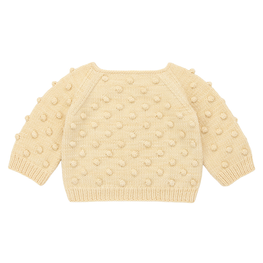 Misha & Puff Baby Original Popcorn Sweater Shortbread Yellow