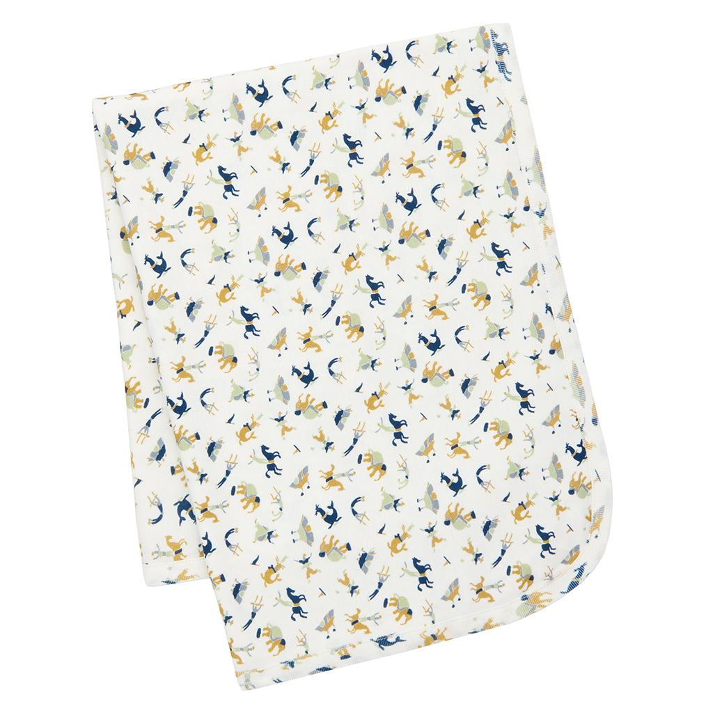 Misha & Puff Baby Blanket Marzipan Cream Circus Print