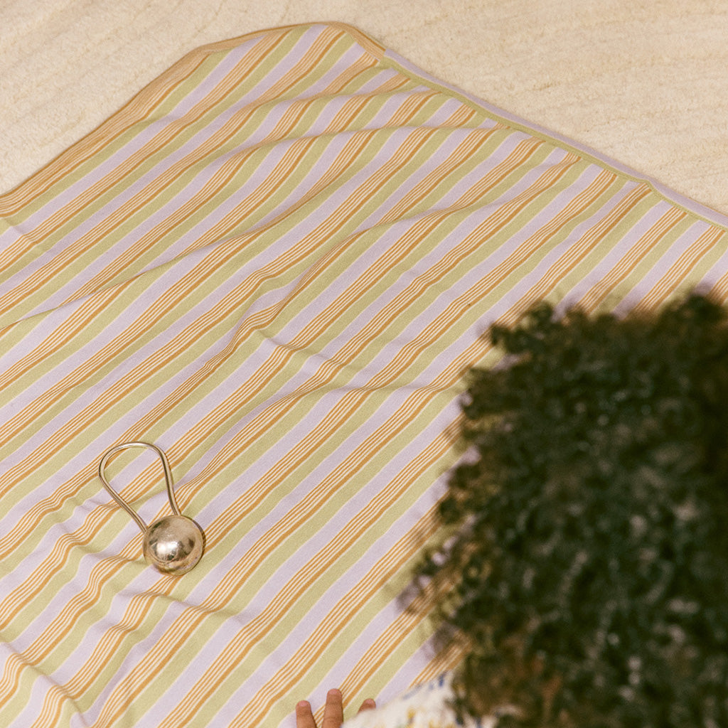 Misha & Puff Baby Blanket Mist Avenue Multicolour Stripes