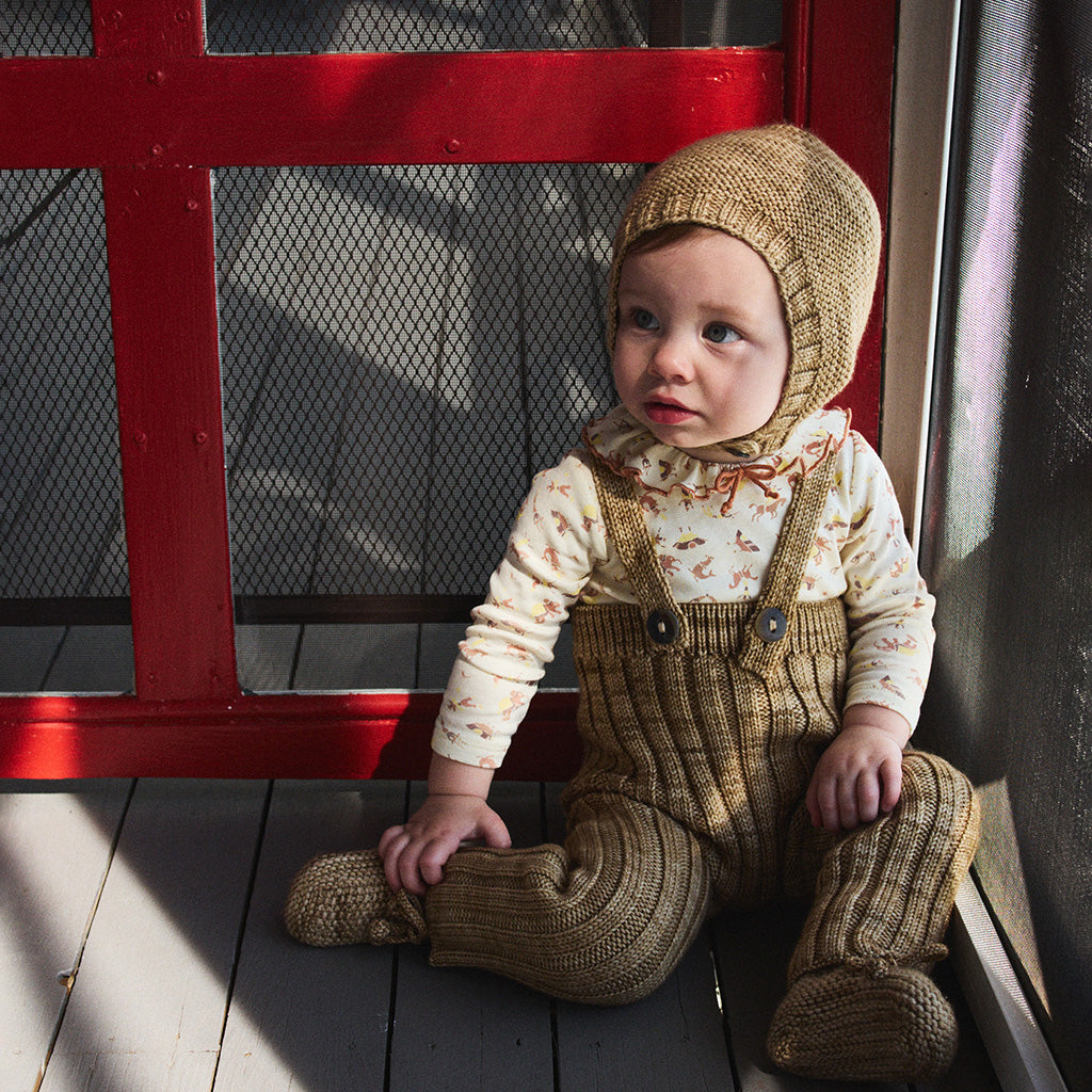 Misha & Puff Baby Classic Booties Pebble Brown