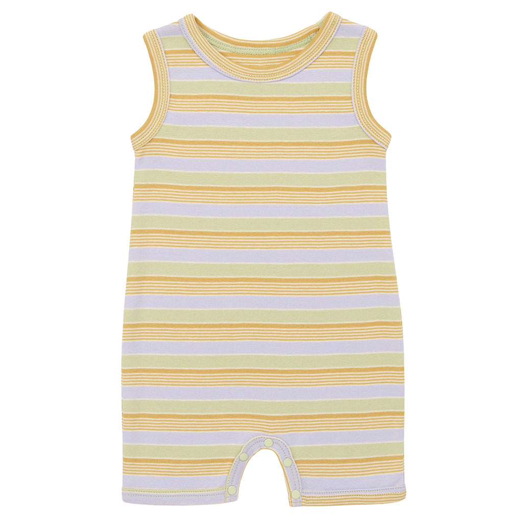 Misha & Puff Baby Tank Romper Mist Avenue Multicolour Stripes