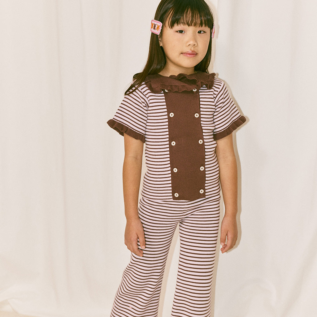 Misha & Puff Child Bell Pants Aura Pink Stripes