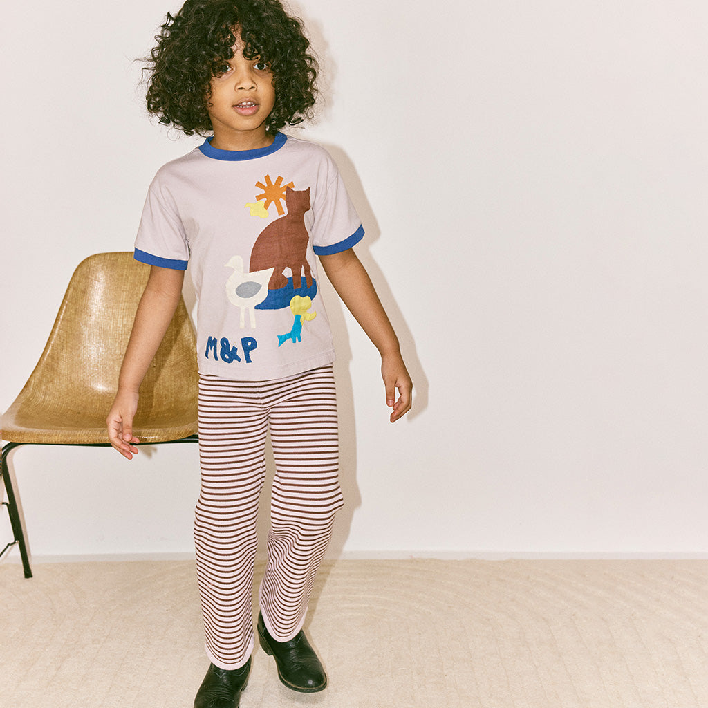 Misha & Puff Child Bell Pants Aura Pink Stripes