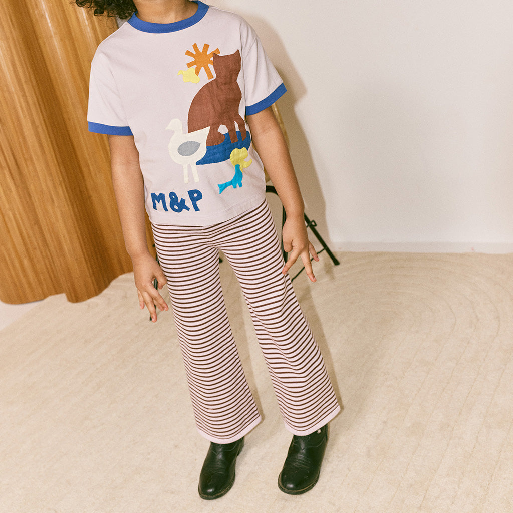 Misha & Puff Child Bell Pants Aura Pink Stripes