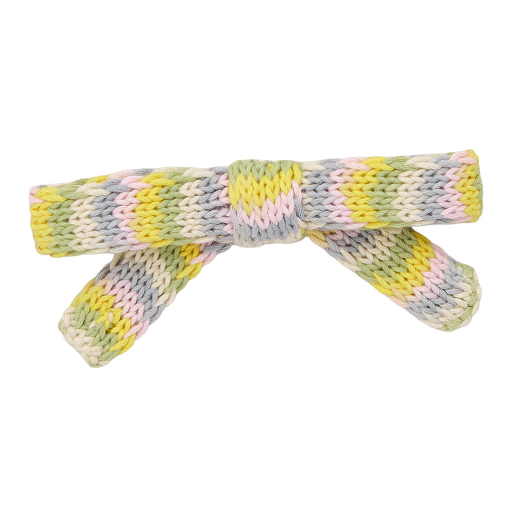 Misha & Puff Child Jumbo Goldie Bow Hair Clip Bubble Yellow Space Dye