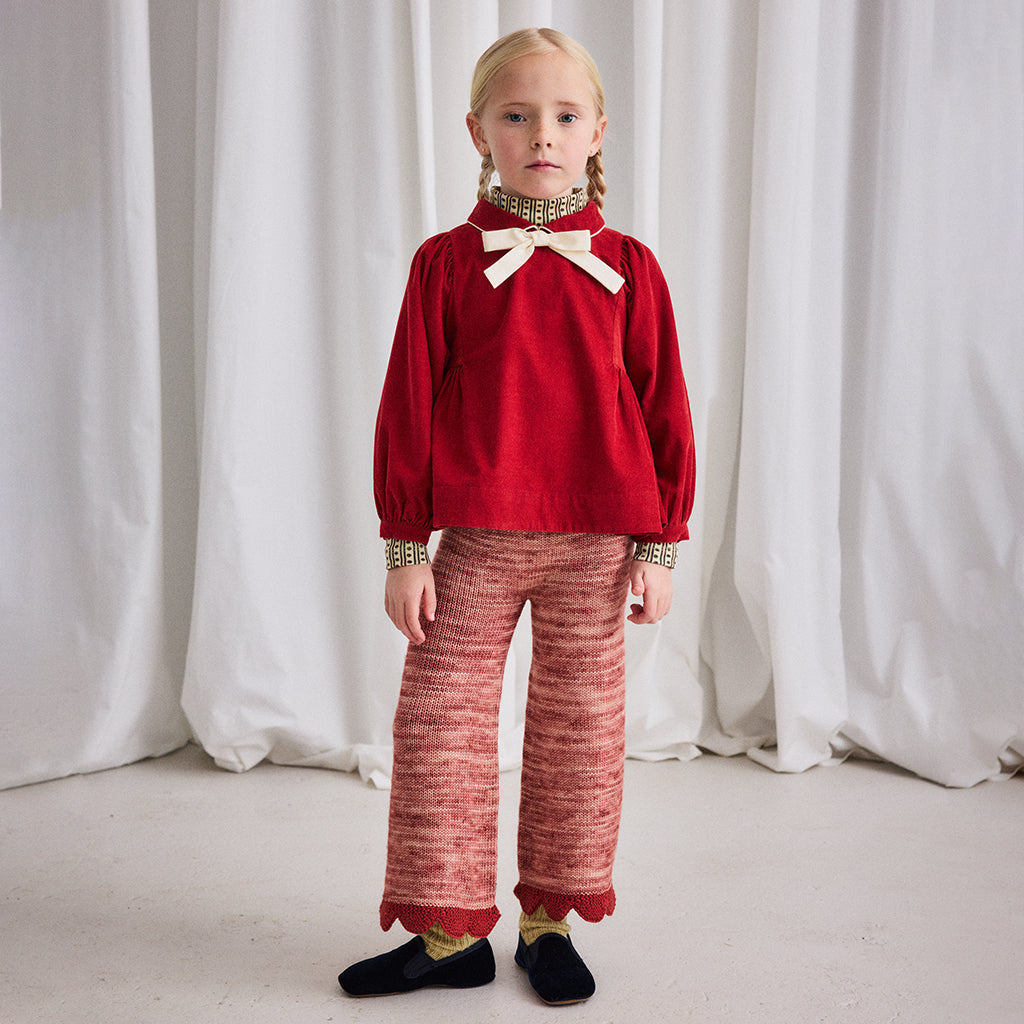 Misha & Puff Child Scallop Edge Pants Prairie Rose Pink