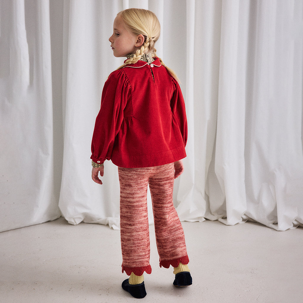 Misha & Puff Child Scallop Edge Pants Prairie Rose Pink