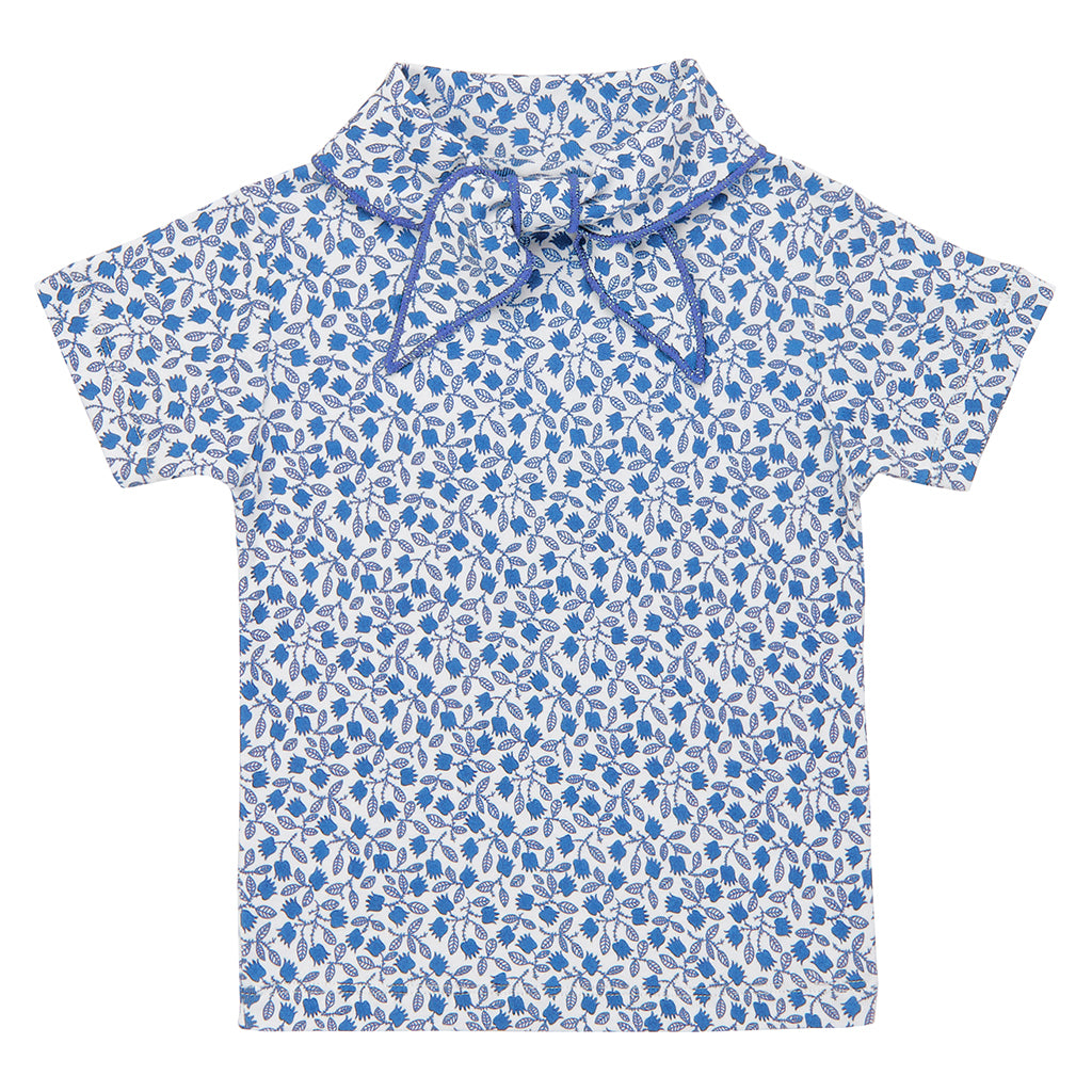 Misha & Puff Child Scout T-shirt Blue Ribbon Lisse Fields Print