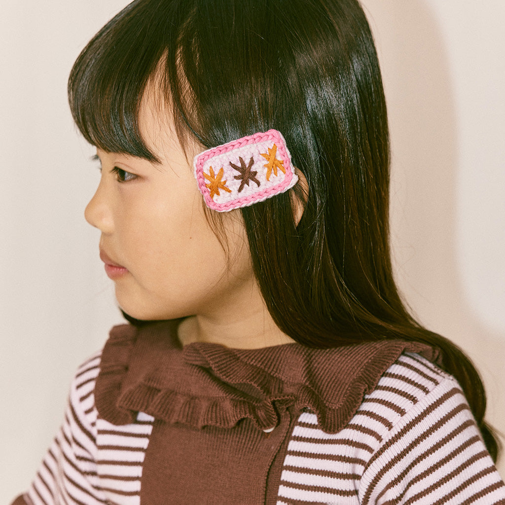 Misha & Puff Child Set Of Two Puff Star Clips Aura Pink