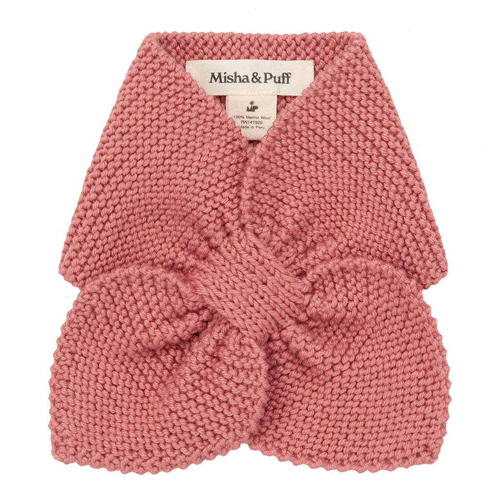 Misha & Puff Child Sledding Scarf Rosewood Pink