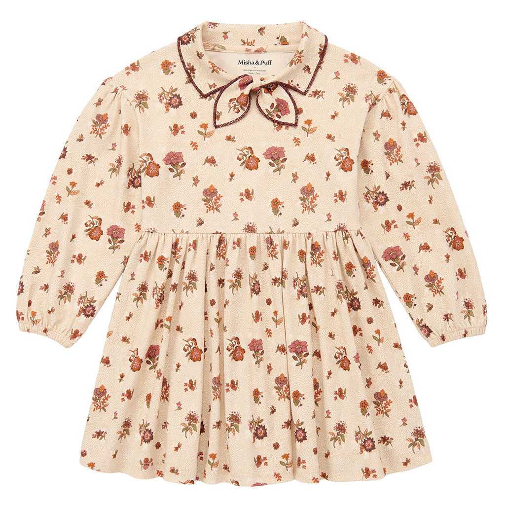 Misha & Puff Child Scout Dress String And Antique Rose Holyoke Floral