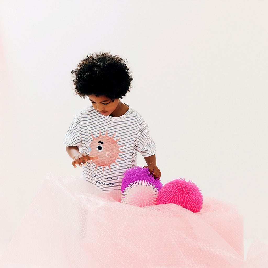 Morley Child Vem T-Shirt Cream Stripes