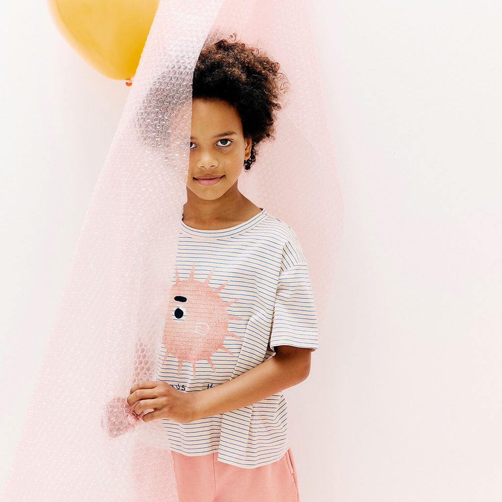 Morley Child Vem T-Shirt Cream Stripes