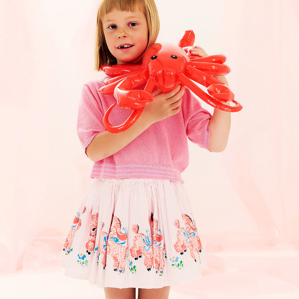 Morley Child Whizz Skirt Pink Lambs Print