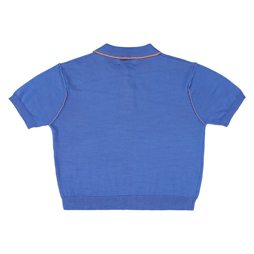 Morley Child Xalapa Knit Polo T-shirt Blue