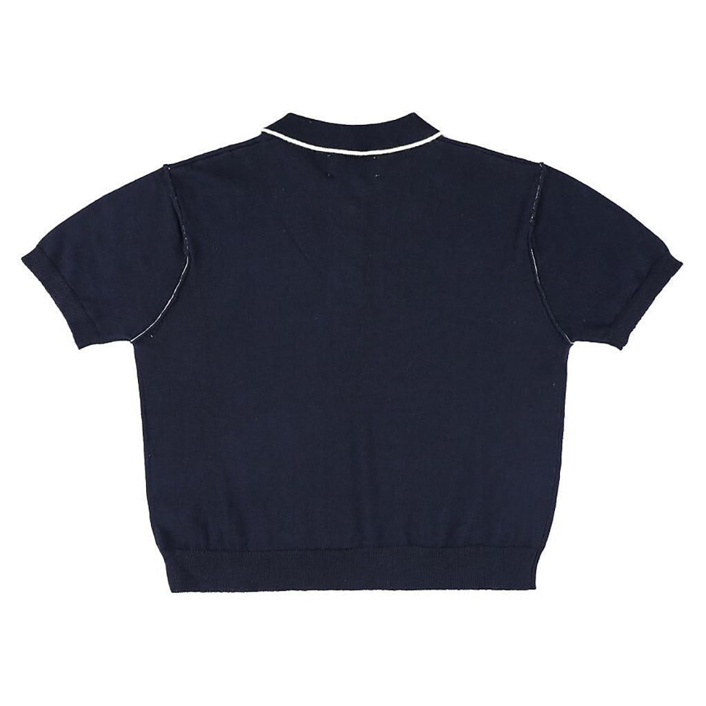 Morley Child Xalapa Knit Polo T-shirt Navy Blue