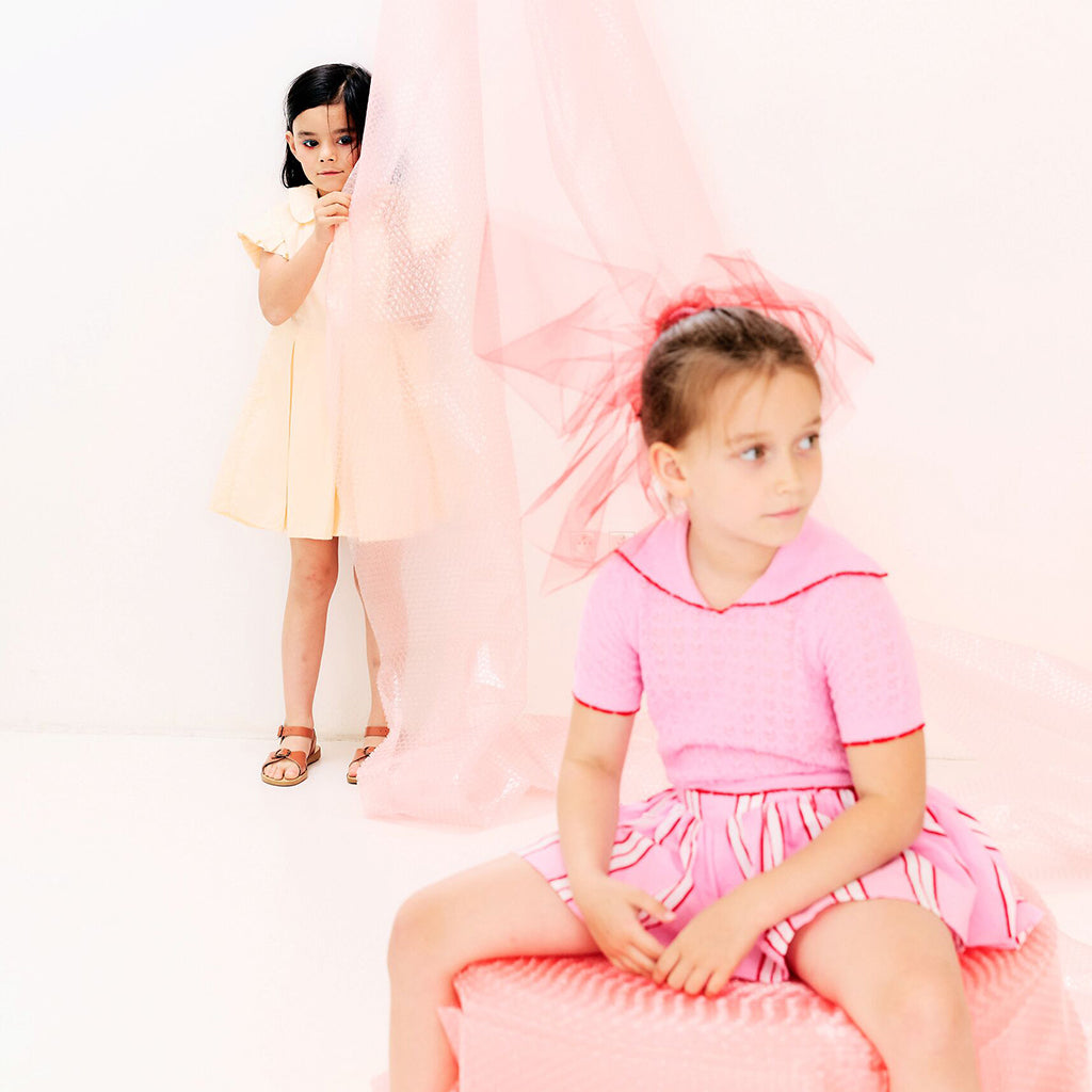 Morley Child Xango Knit T-shirt Soft Candy Pink