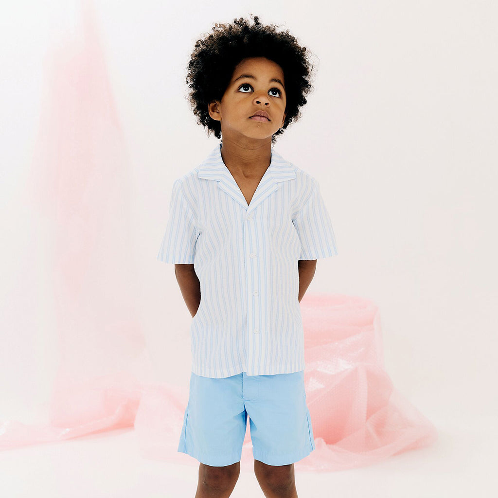 Morley Child Xavia Shirt Gigi Blue Stripes