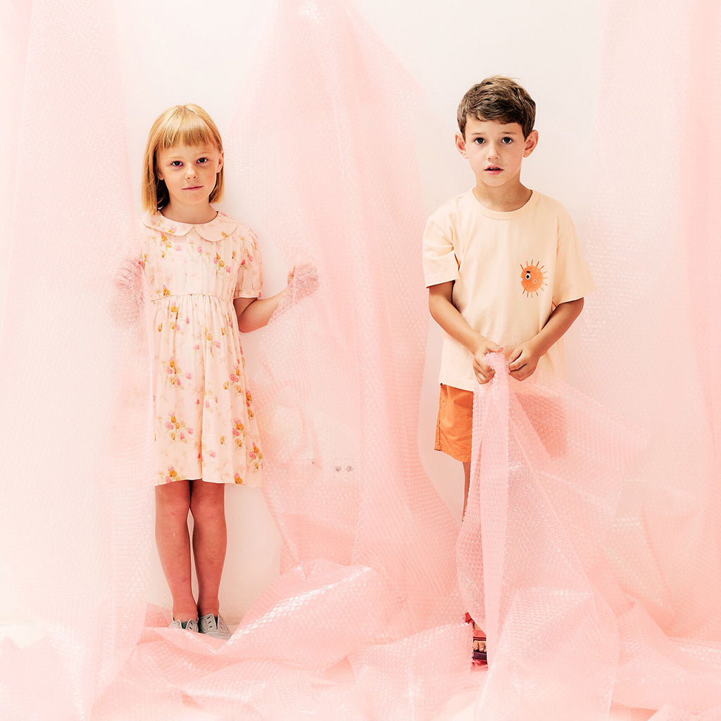 Morley Child Xori Dress Blush Pink Chrissy Floral Print