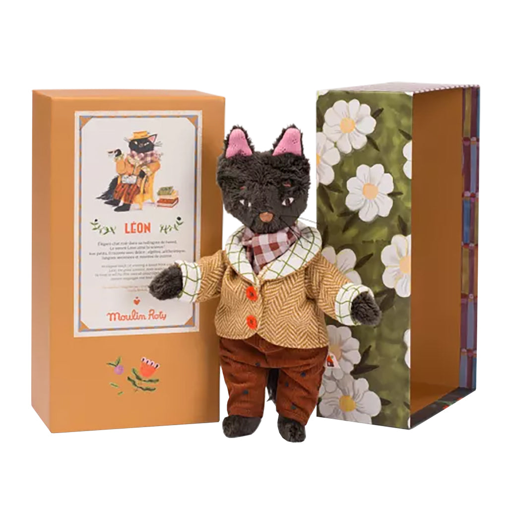 Moulin Roty Les Minouchkas Leon The Cat Soft Toy