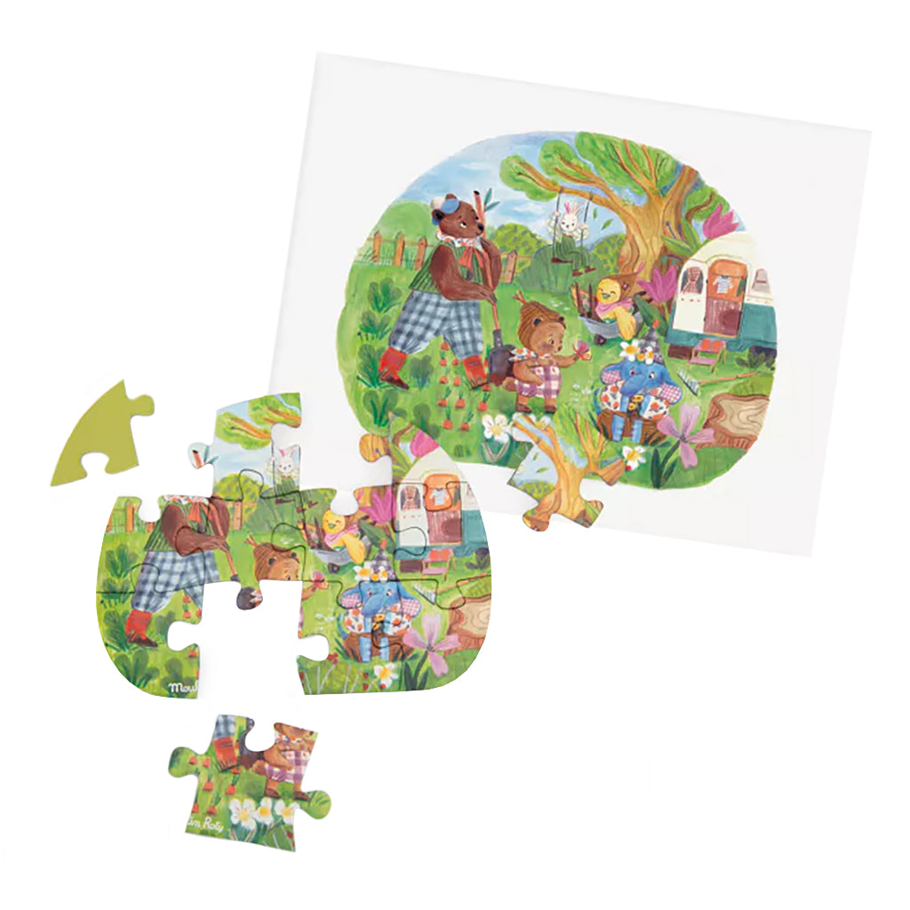 Moulin Roty Les Minouchkas A Beautiful Day Set Of Four Puzzles