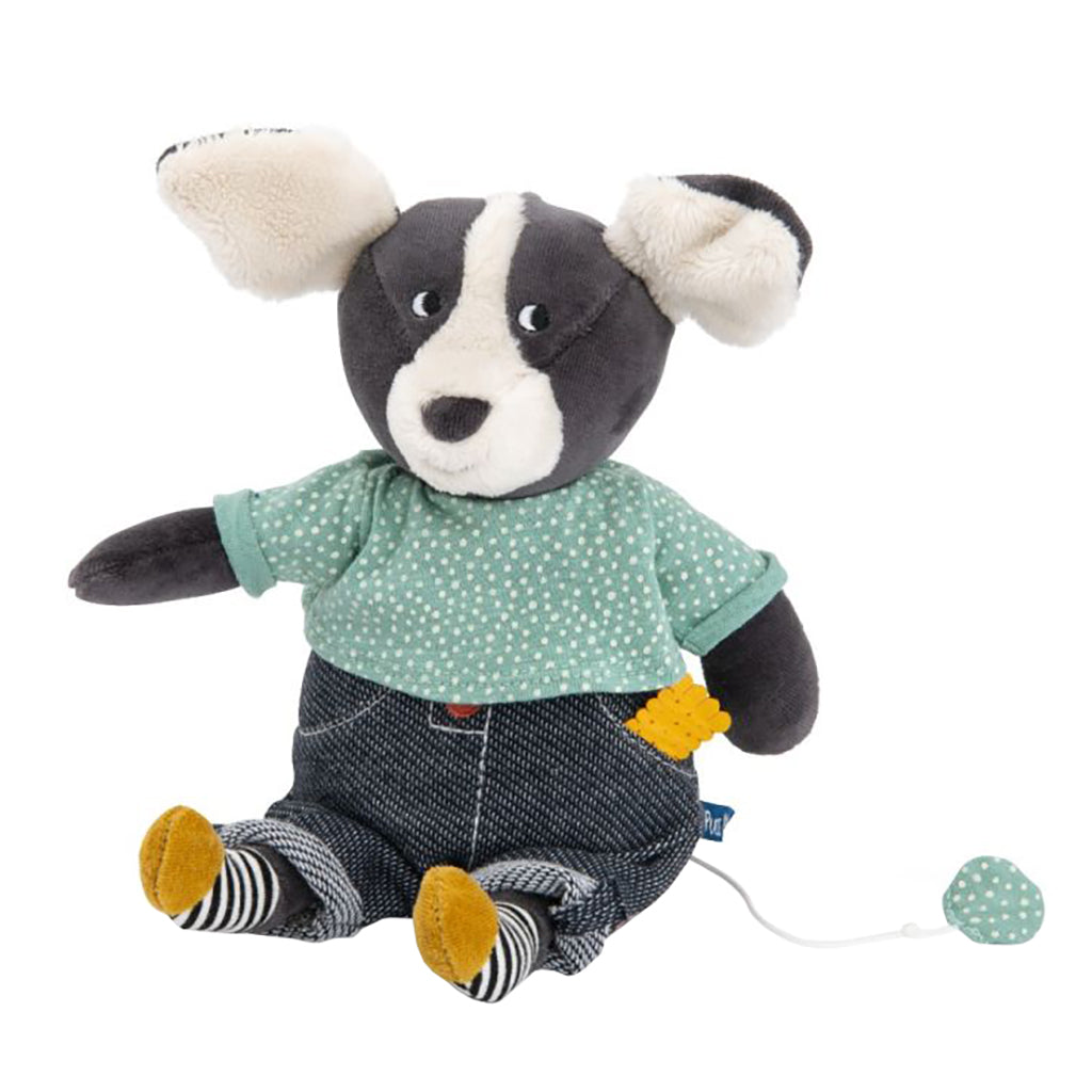 Moulin Roty Puce & Pilou Musical Dog Soft Toy