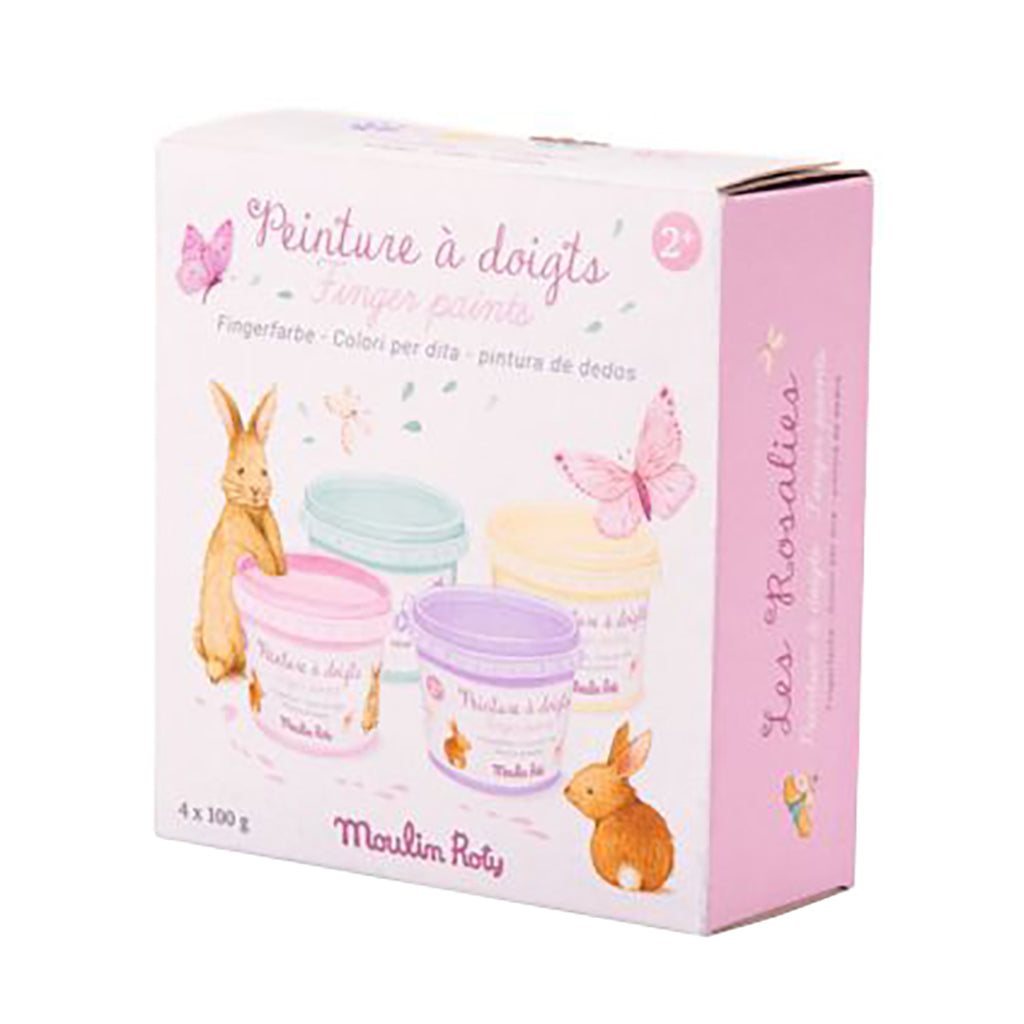 Moulin Roty Les Rosalies Set Of 4 Pastel Finger Paints