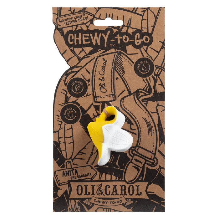 Oli&Carol Natural Rubber Teething Toy Anita The Bananita