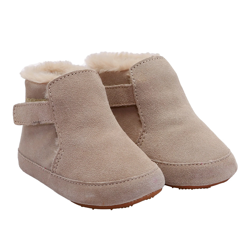 Old Soles Baby Apres Bub Boots Sand Beige Suede
