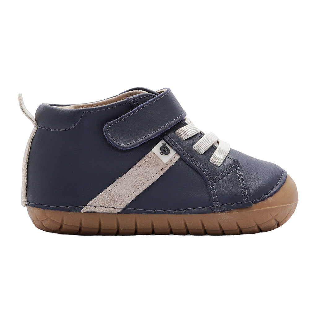 Old Soles Baby Roadway Pave Shoes Navy Blue And Sand Suede