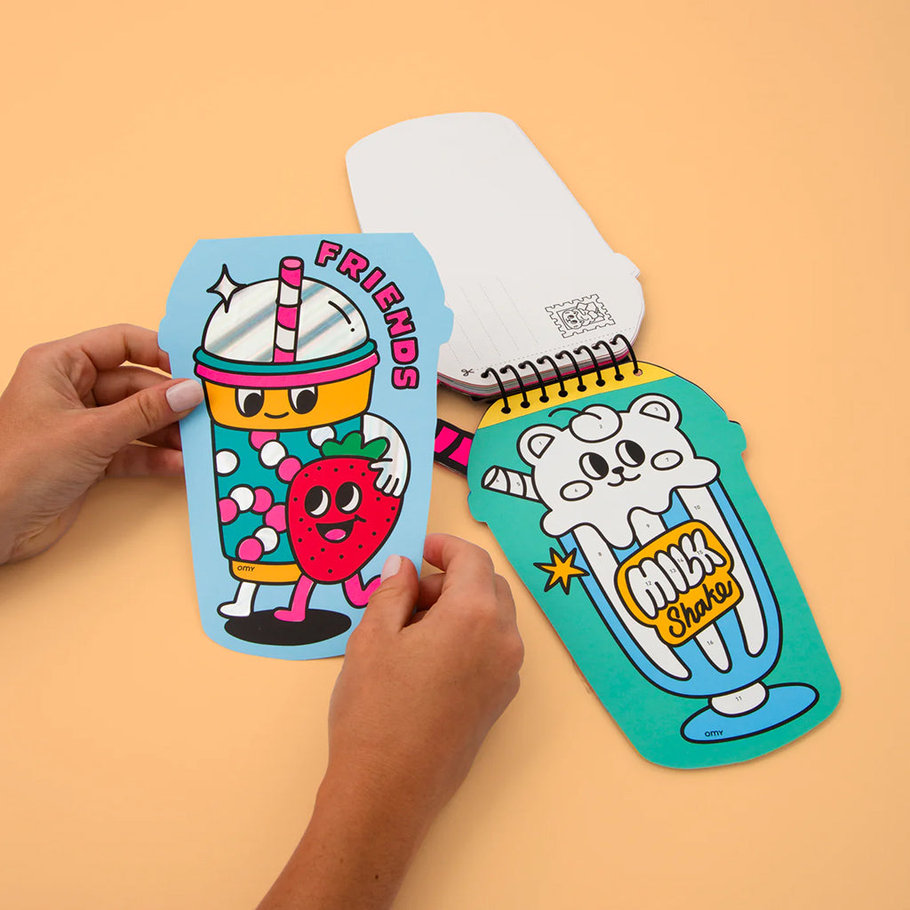 Omy Sticker By Number Book Bubble Tea