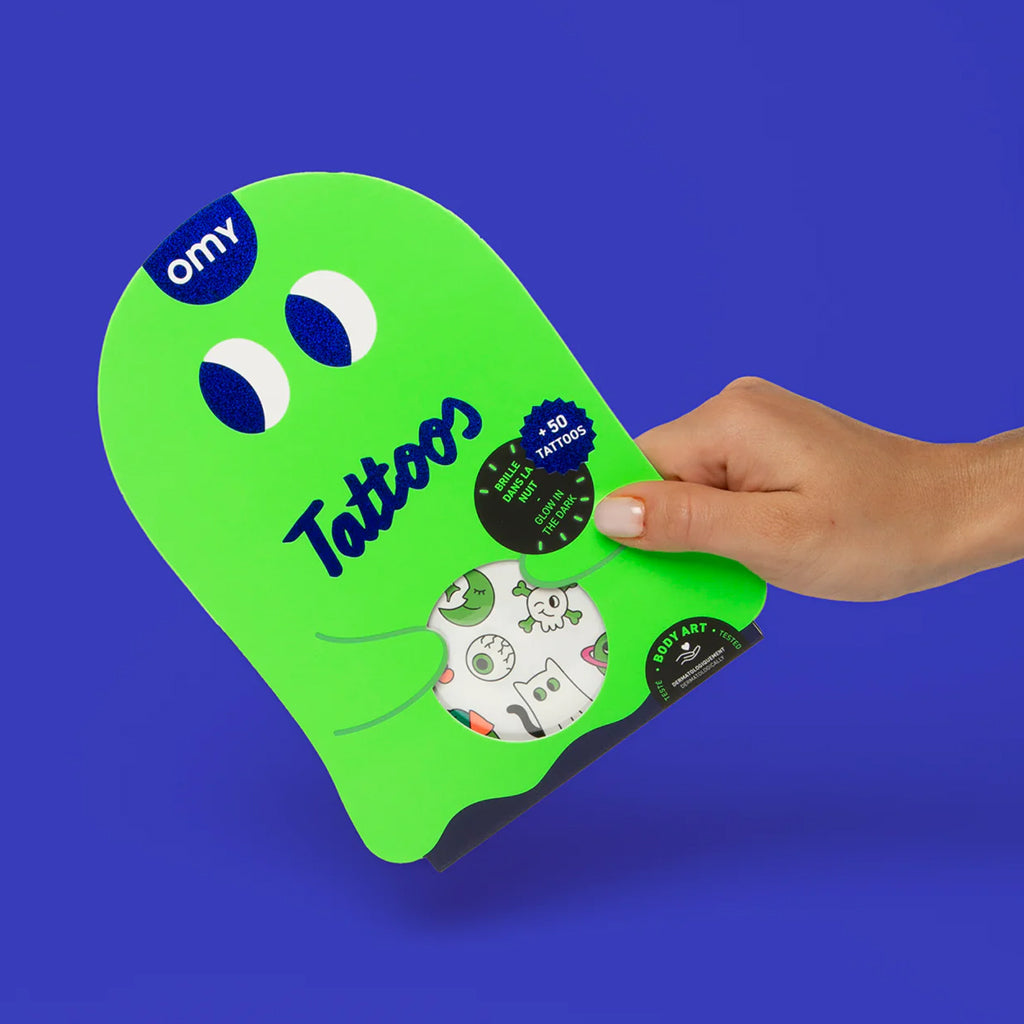 Omy Temporary Tattoos Glow In The Dark Boo!