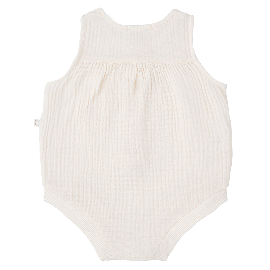1+ In The Family Baby Yago Bodysuit Ecru Cream