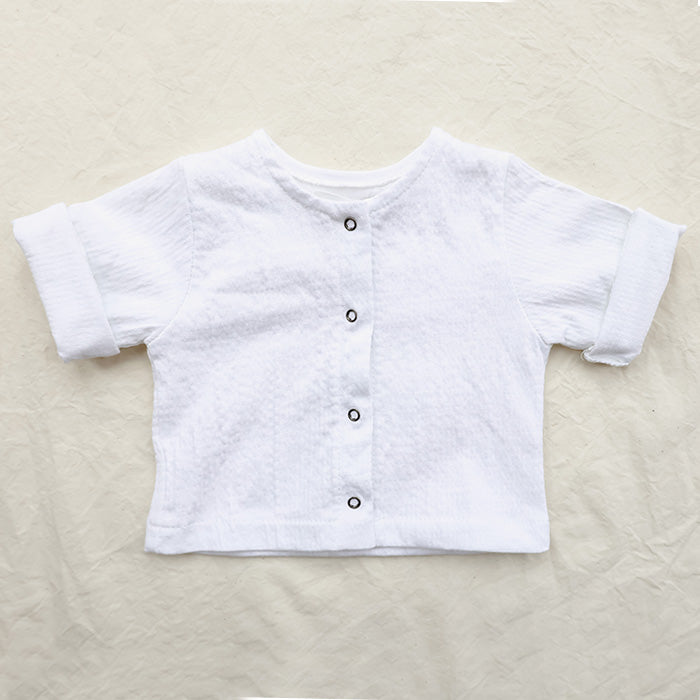 Pequeno Tocon Baby Siks Cardigan White