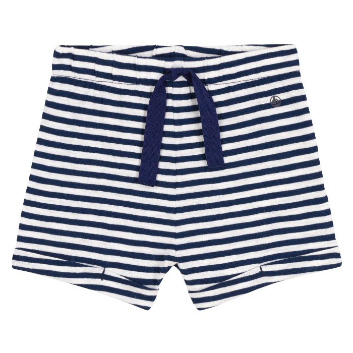 Petit Bateau Baby Shorts Medieval Navy Blue Stripes