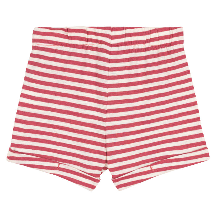 Petit Bateau Baby Shorts Papi Pink Stripes
