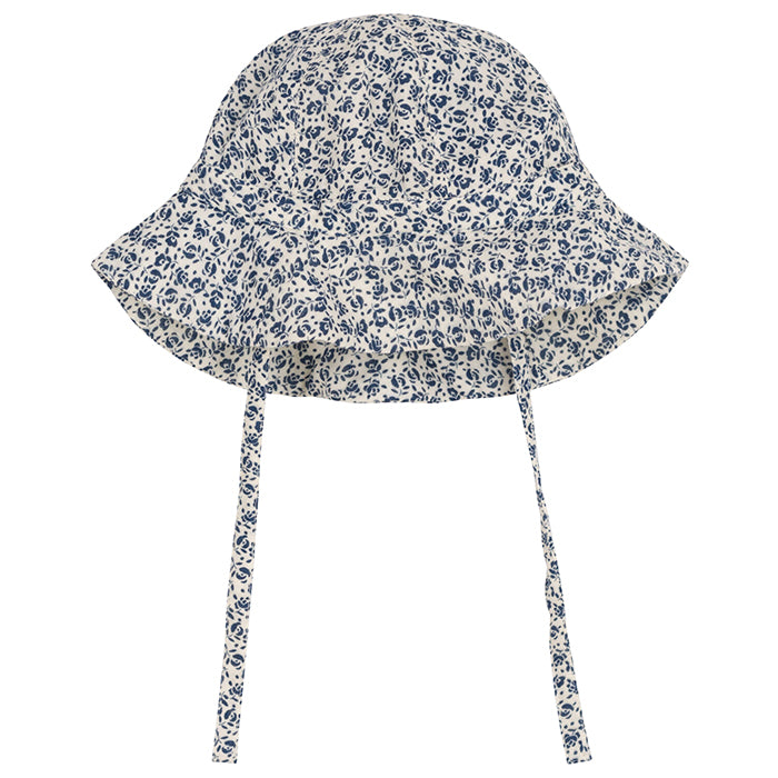 Petit Bateau Baby Hat With Incognito Blue Floral Print