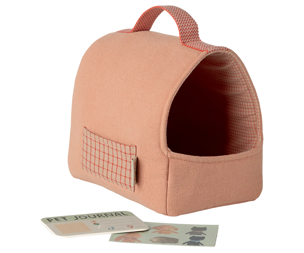 Maileg Toys Mouse Pet carrier - Coral