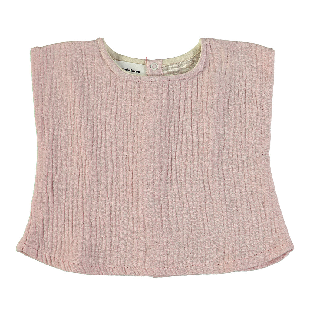 Pequeno Tocon Baby Muselina Two Piece Set Pink Melange