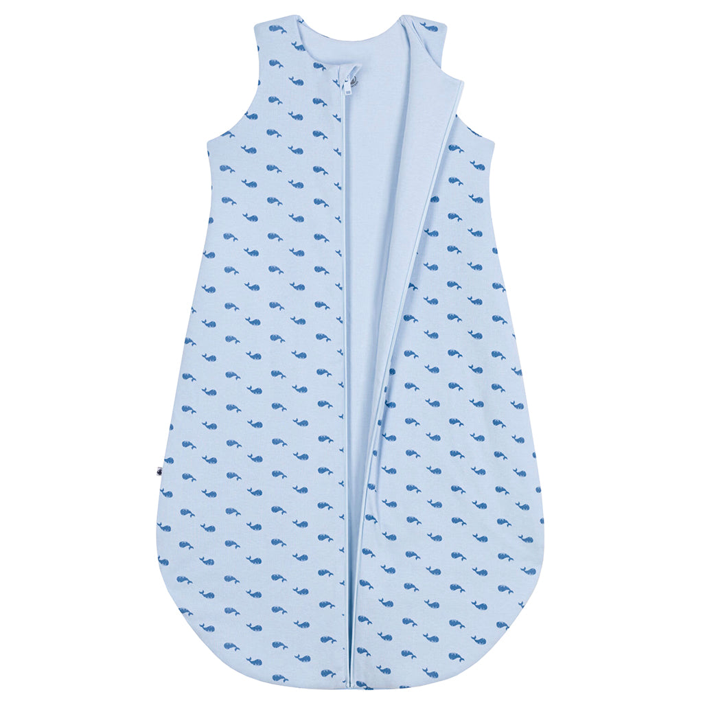Petit Bateau Baby Tog 2 Sleepsac Toudou Blue Whale Print