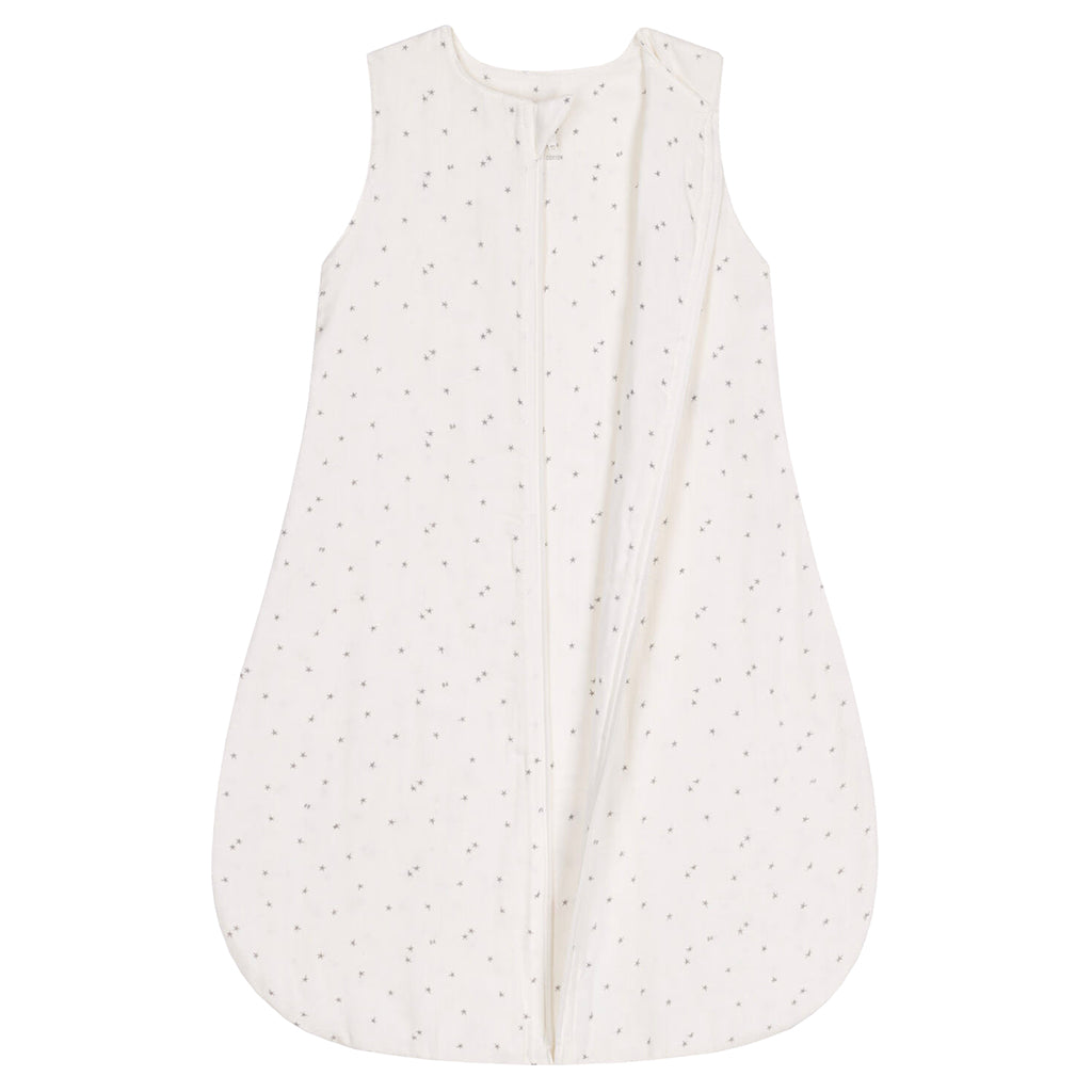 Petit Bateau Baby Sleepsac Misti Grey Star Print