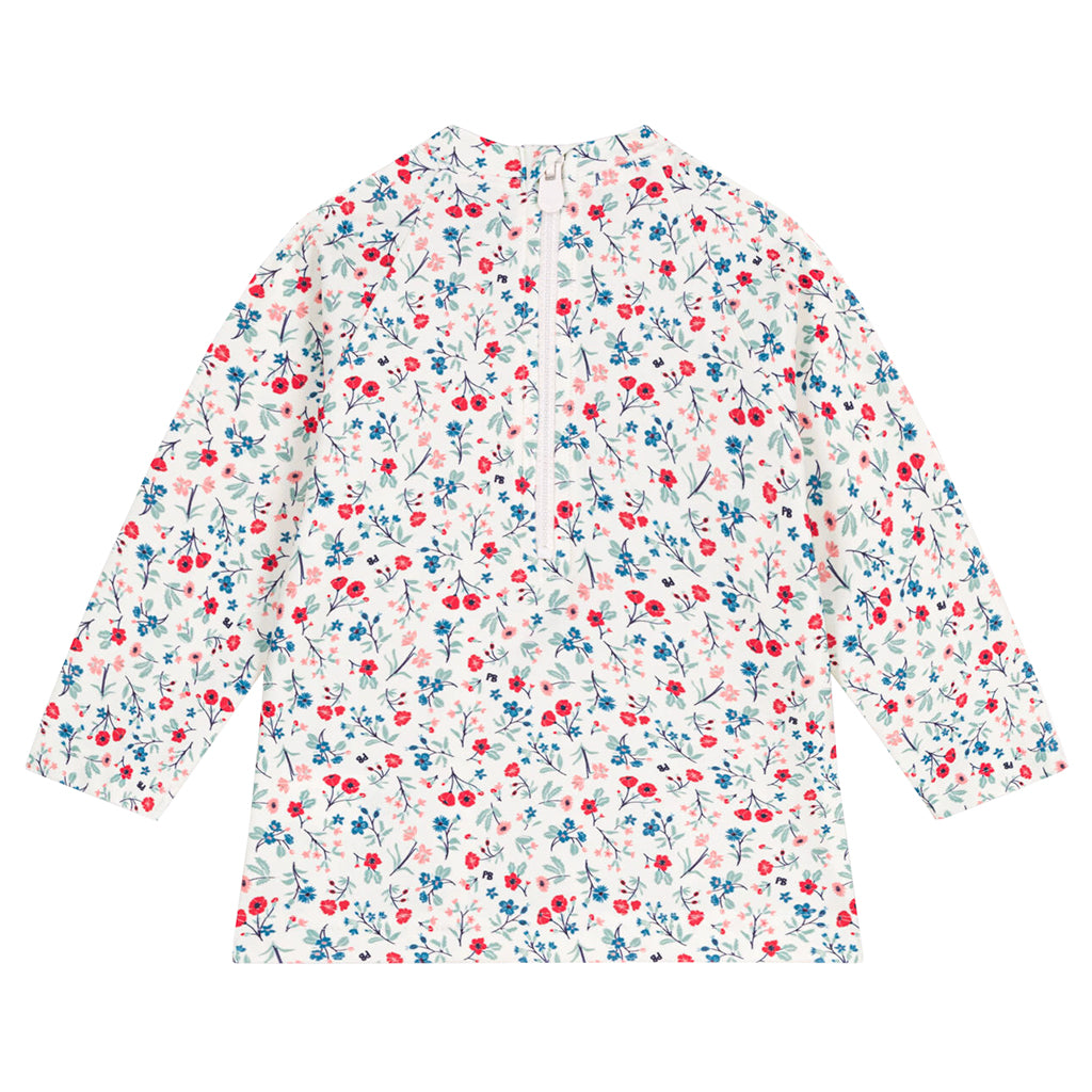 Petit Bateau Baby Swim Shirt Multicolour Floral Print