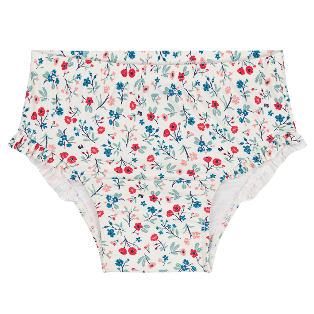 Petit Bateau Baby Swim Bottoms Multicolour Floral Print