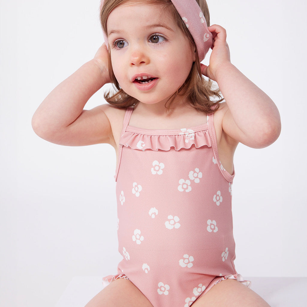 Petit Bateau Baby Swimsuit Charm Pink Floral