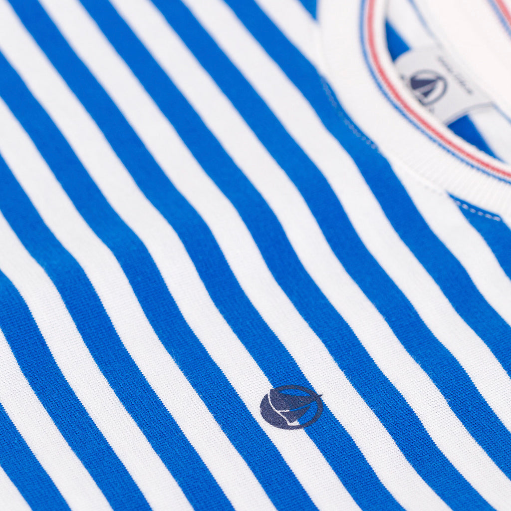 Petit Bateau Child T-shirt Porcelain Blue Stripes