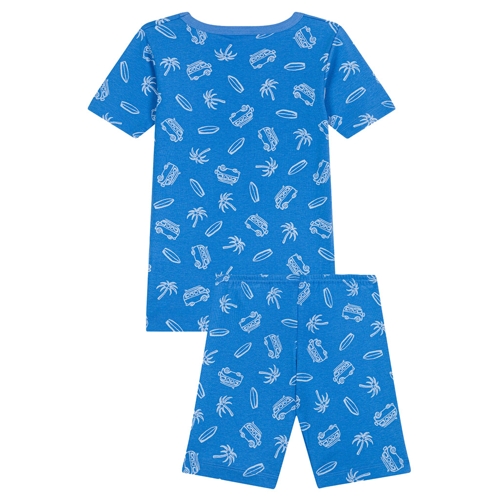 Petit Bateau Child Pyjamas Brasier Blue Surf Print