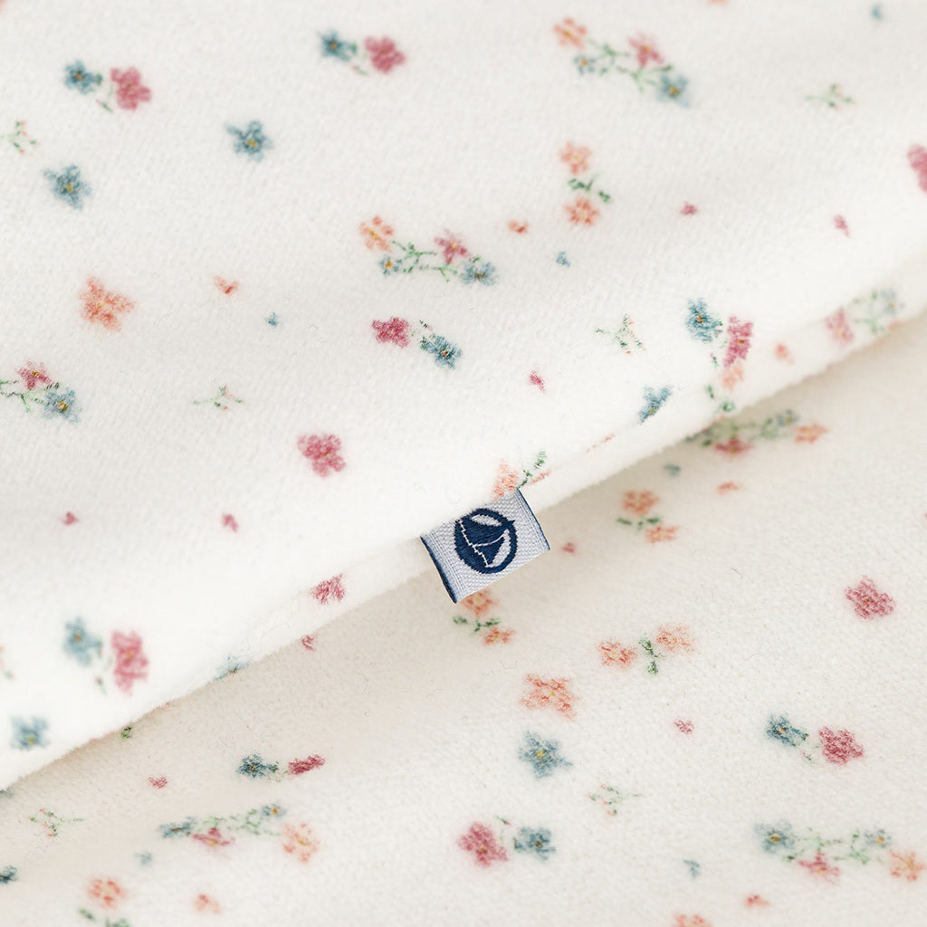 Petit Bateau Baby Sleepsac Marshmallow White Floral Print