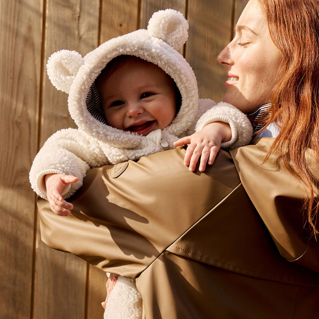 Petit Bateau Baby Teddy Jumpsuit Milk Cream