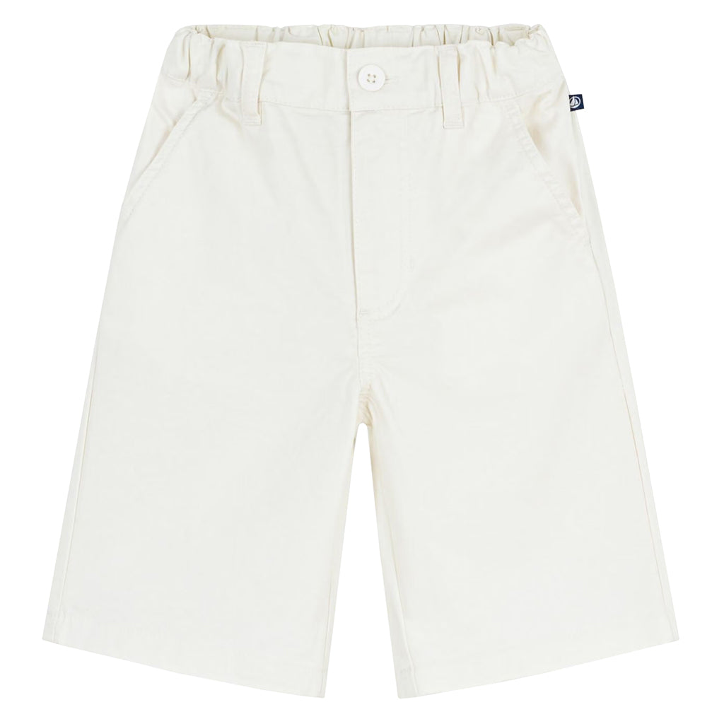 Petit Bateau Child Bermuda Shorts Marshmallow White