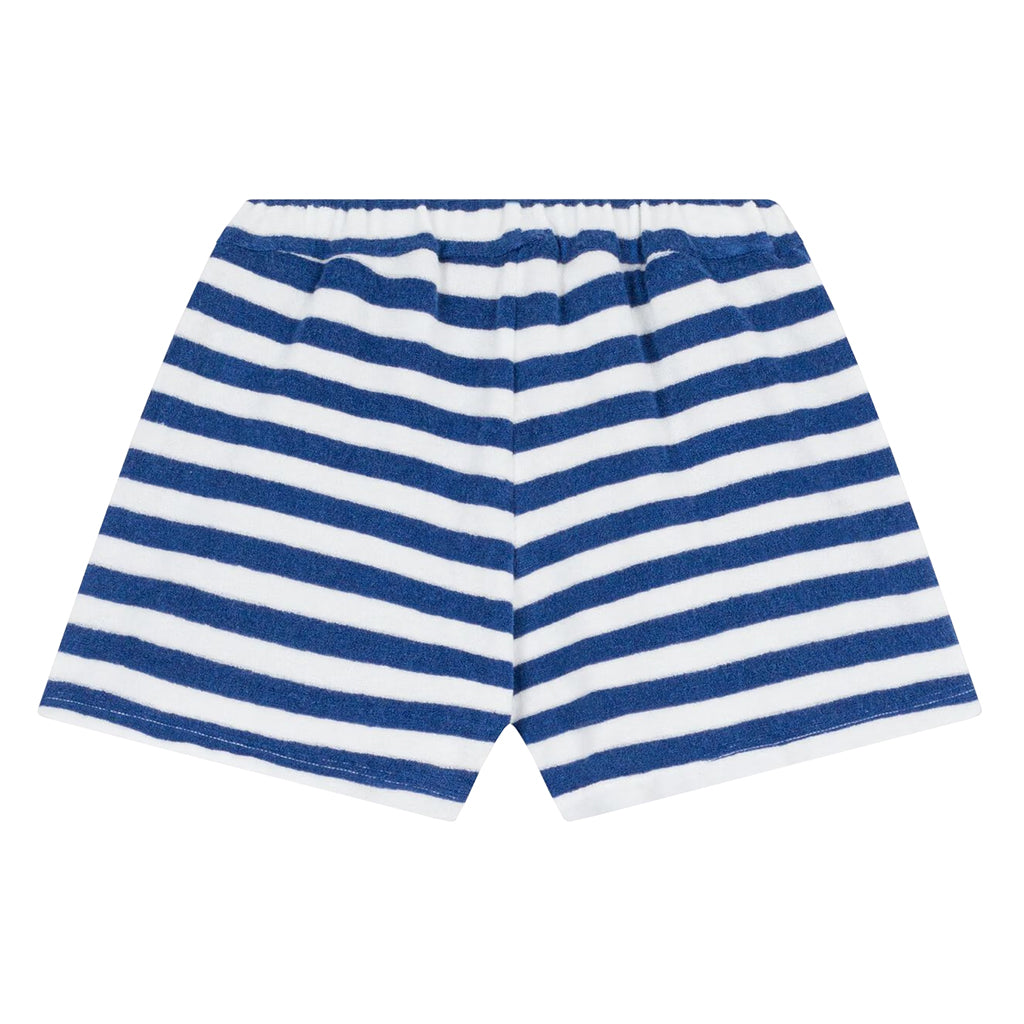 Petit Bateau Child Shorts Dusk Blue And White Stripes